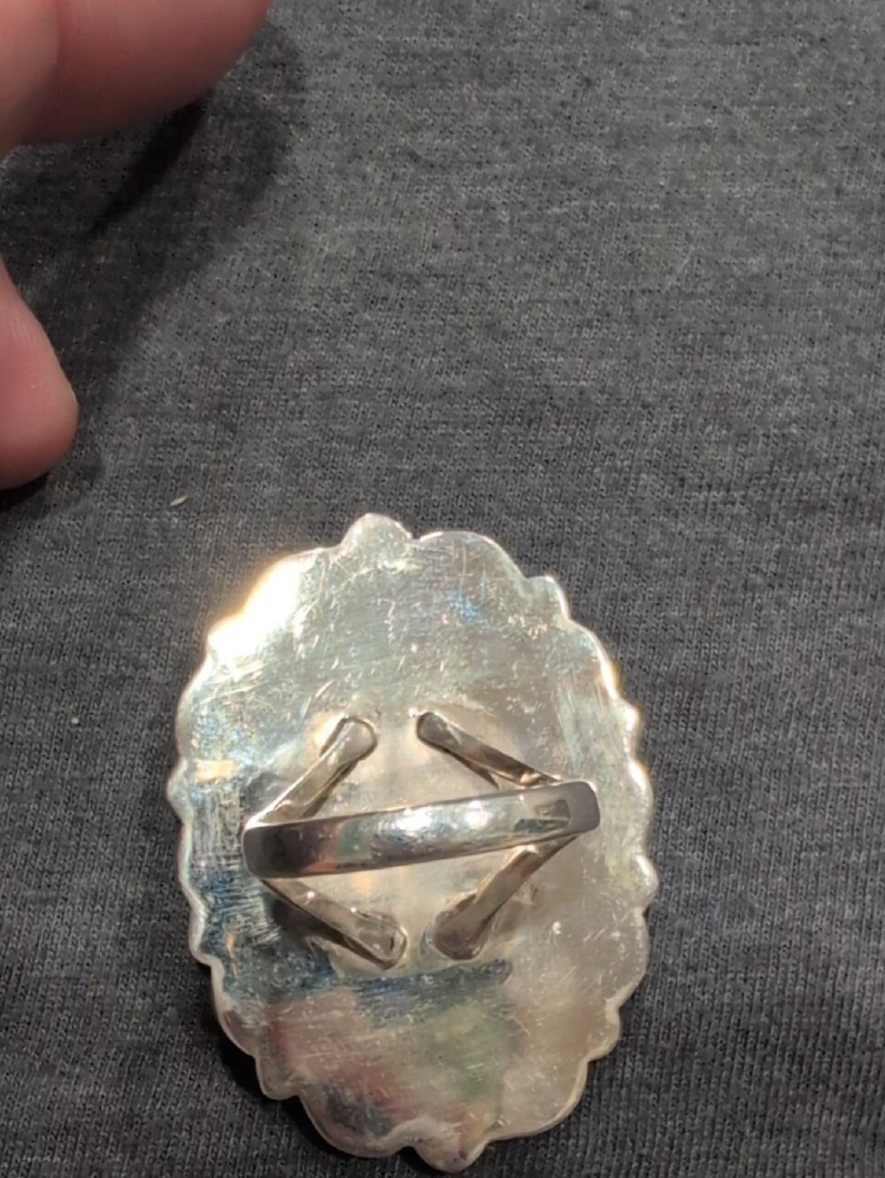 Sterling Silver Yellow Bumblebee Jasper Statement Ring - Picture 4 of 4